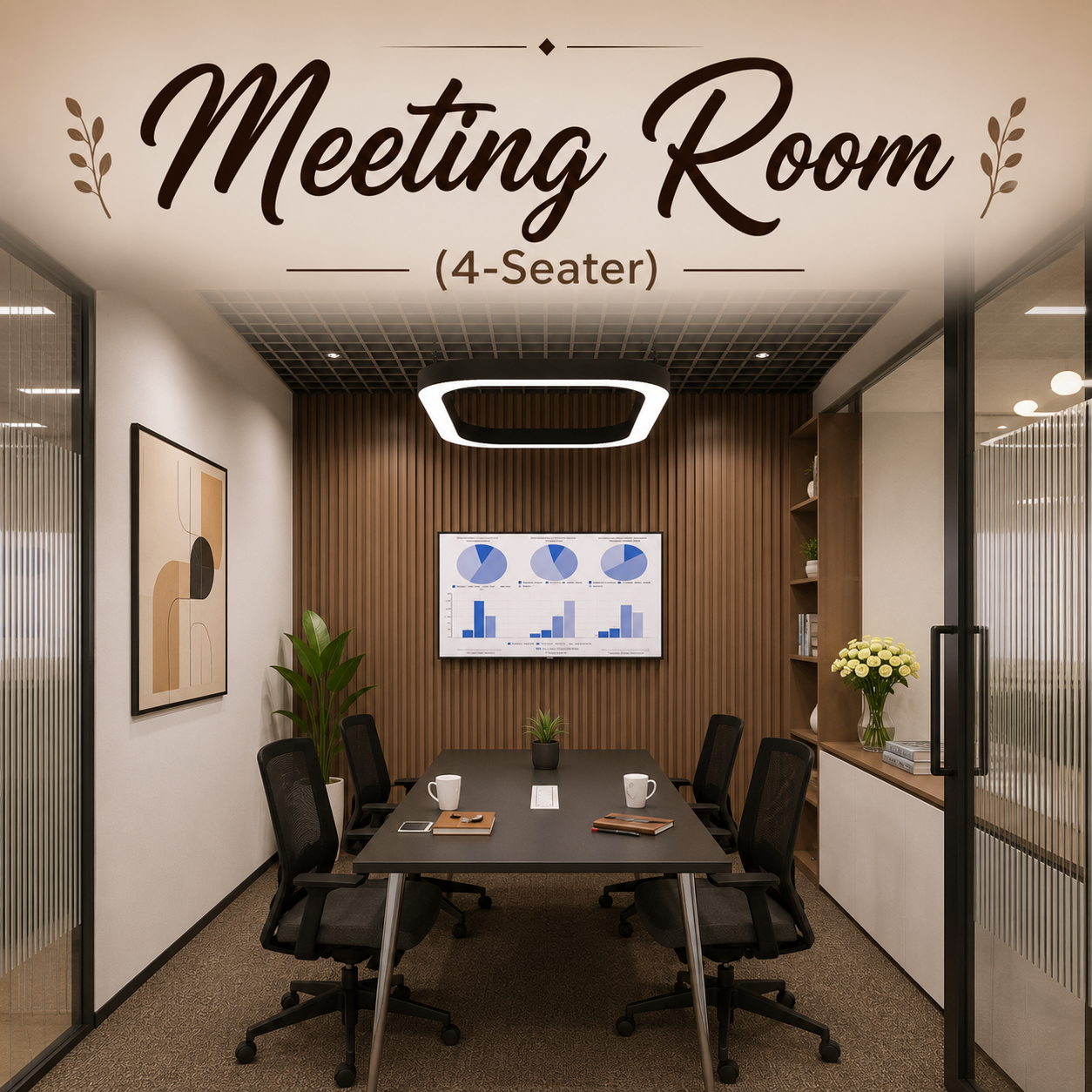 Meeting Room (4‑Seater) at Kovark in Moti Nagar, Delhi