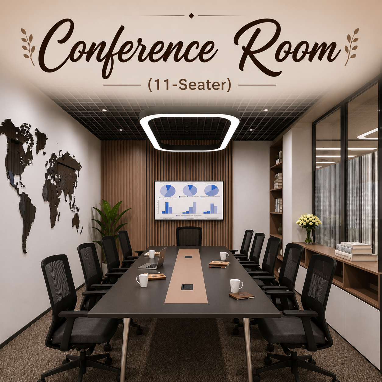 Conference Room (11‑Seater) at Kovark in Moti Nagar, Delhi